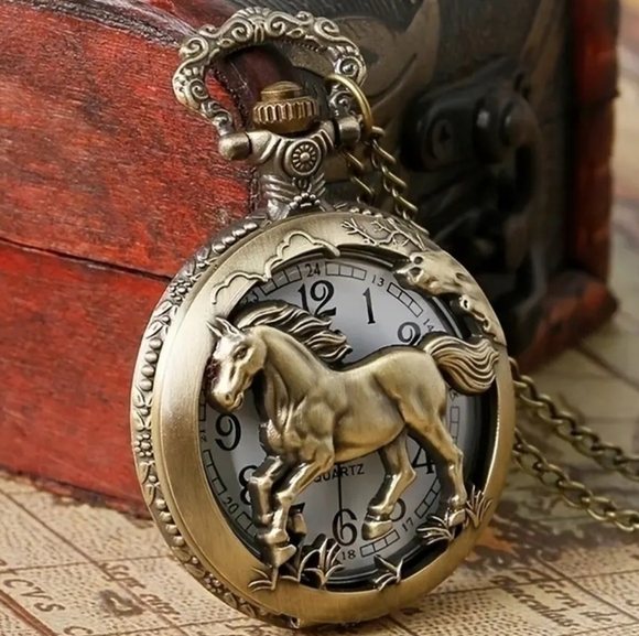 Horse Watch Necklace - Picture 4 of 9